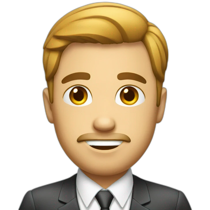 Businessman in office emoji