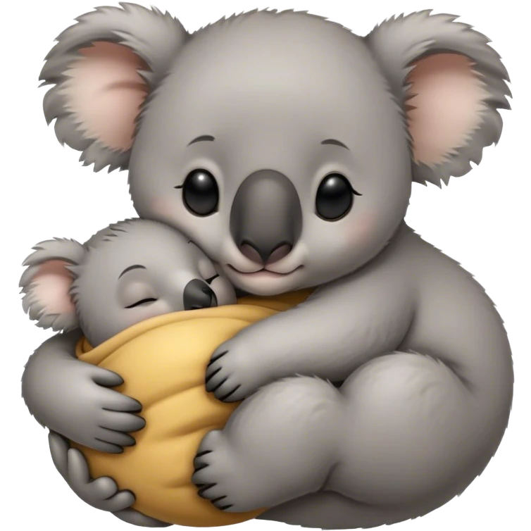 Baby Koala sleeping in someone’s hands emoji