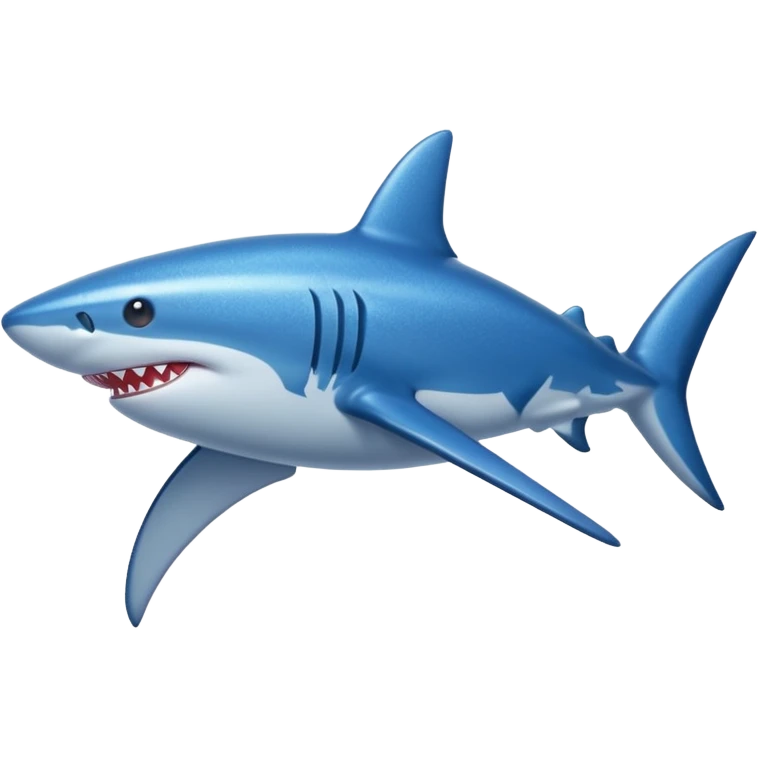 glitter azul-marinho tubarão emoji