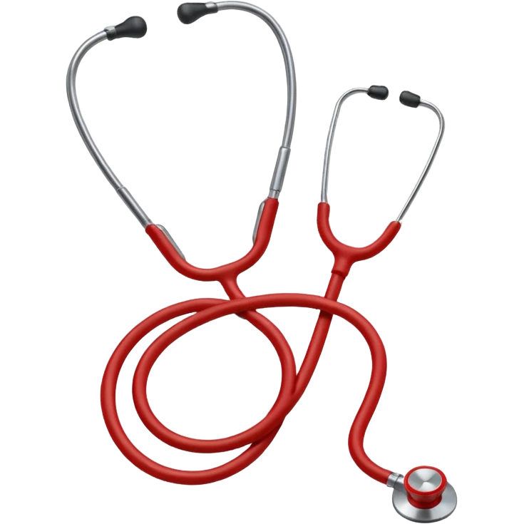 red stethoscope bolder emoji