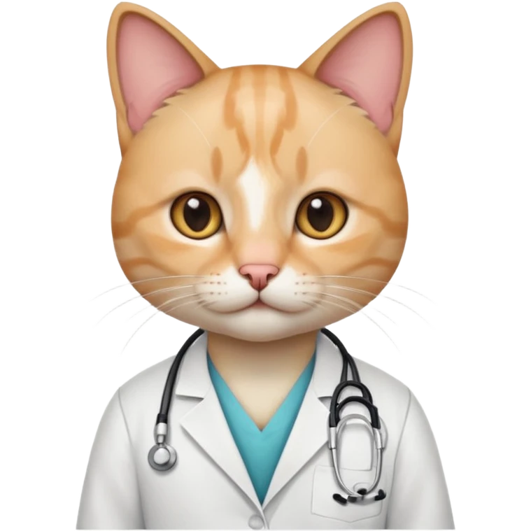 cat dressed as an Orthopedic  emoji