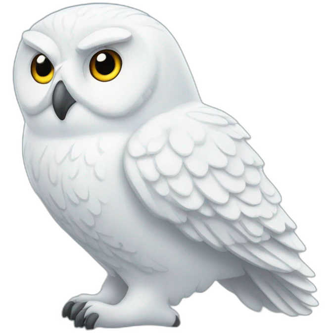 Snow owl emoji
