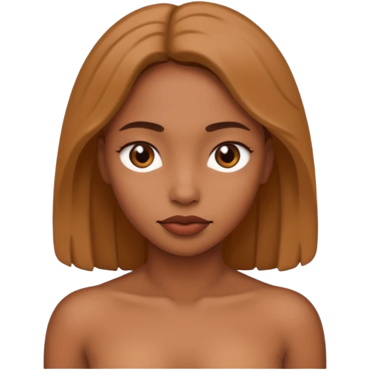 Nude brown woman pussy spread emoji