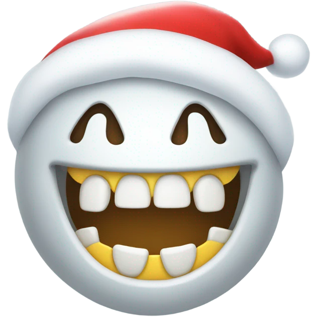 merry christmas teeth emoji