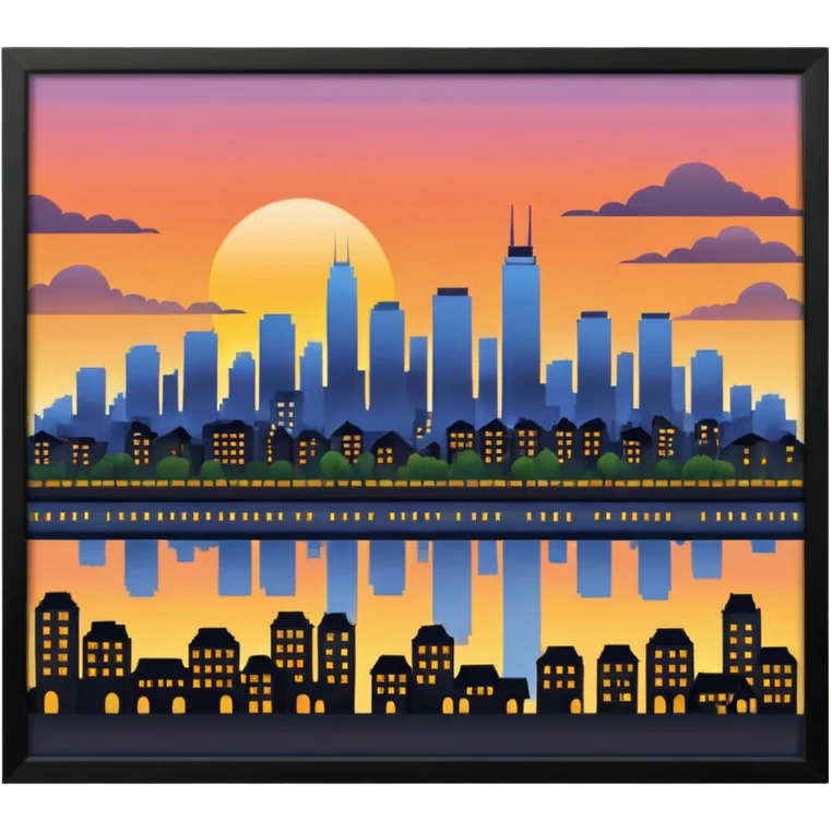 Sun in the city emoji