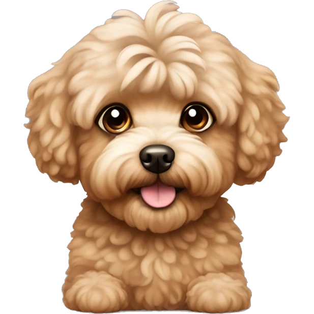 brown maltipoo  emoji