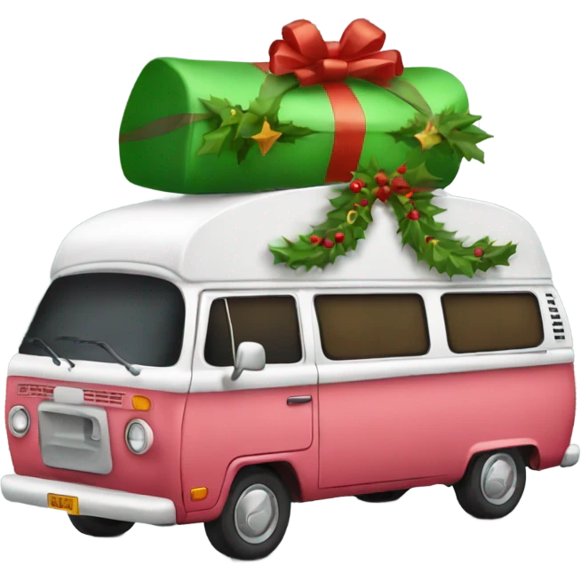 Camper van Christmas emoji