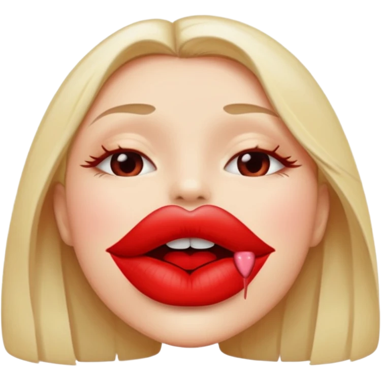 Lip kiss emoji