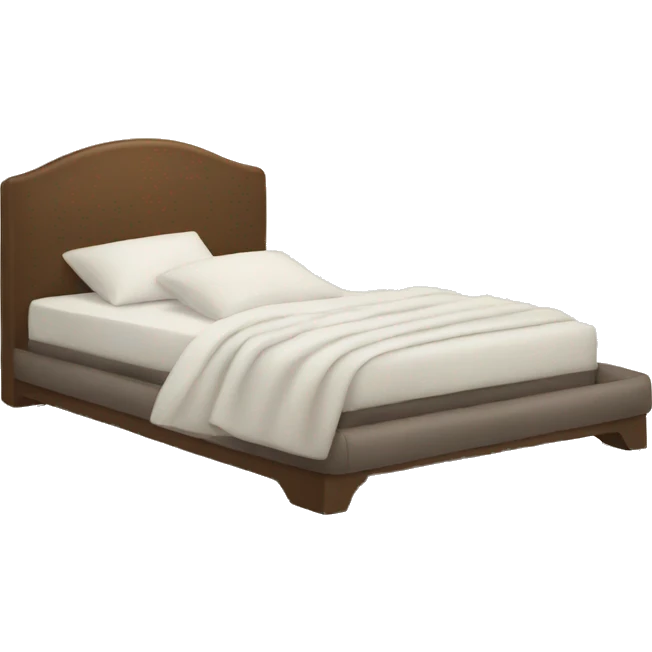 Bed with sleeping zzzz letters flying out of it emoji