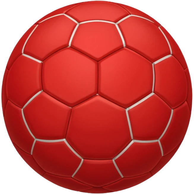red soccer ball  emoji