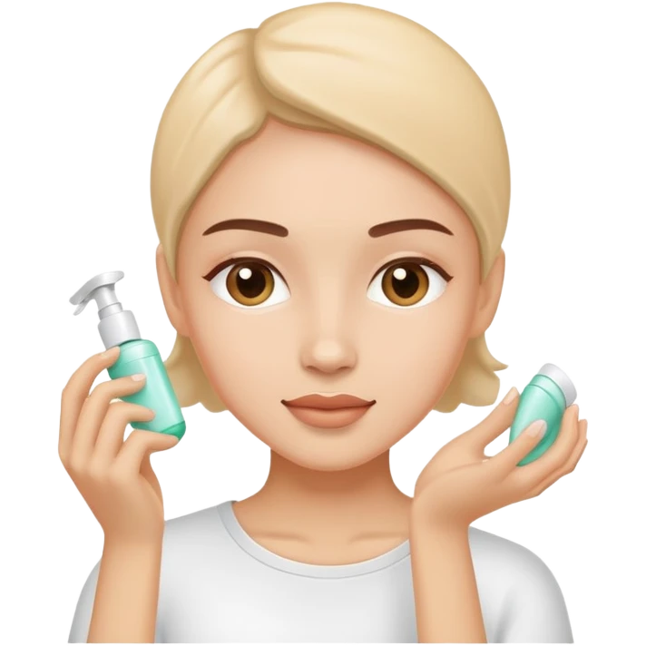 Skin care light skin emoji