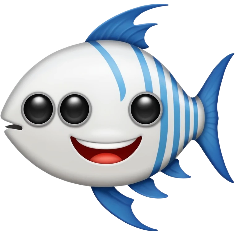 ios fishbone emoji x eyes emoji