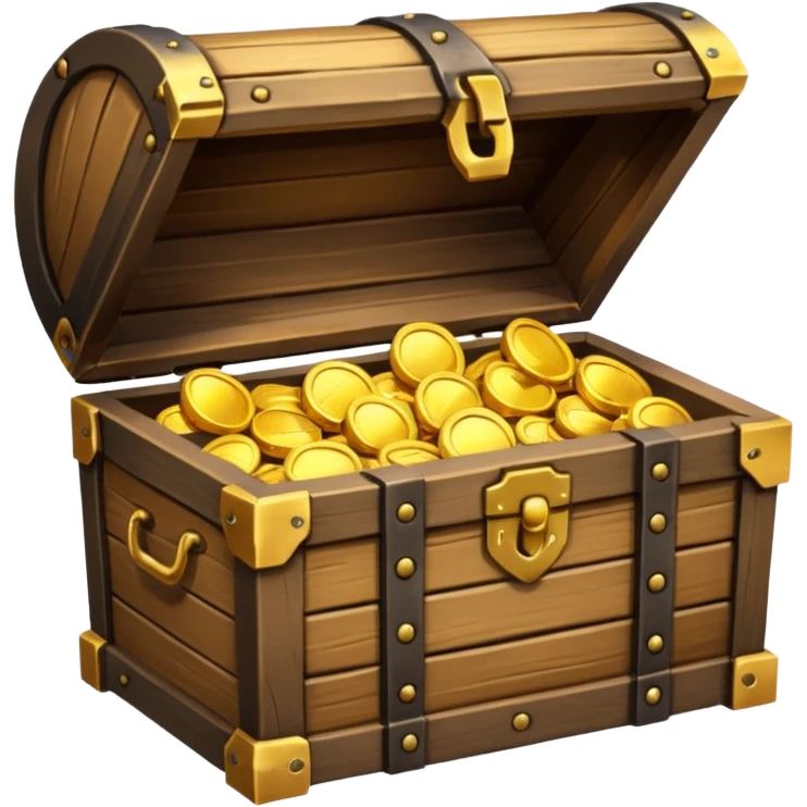 Open treasure chest with bright light inside emoji