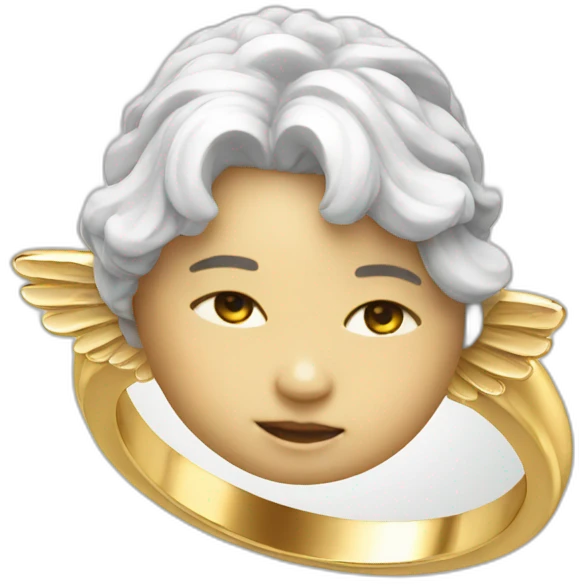 angel head ring emoji
