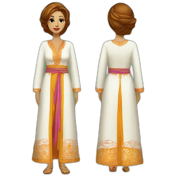 Moroccan caftan emoji