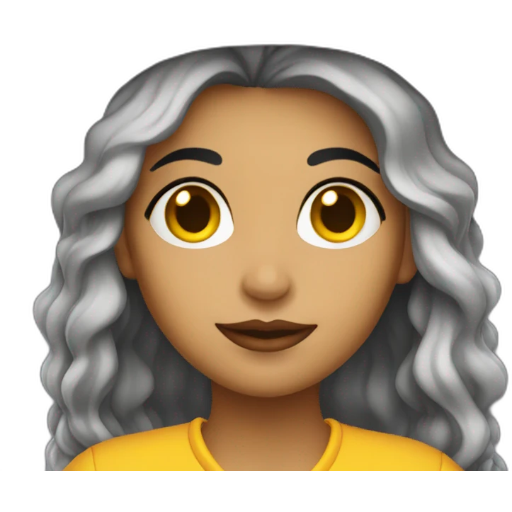 latina witch with yellow highlight emoji