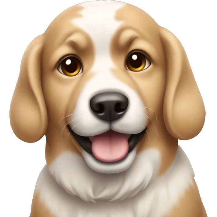 a cute dog emoji