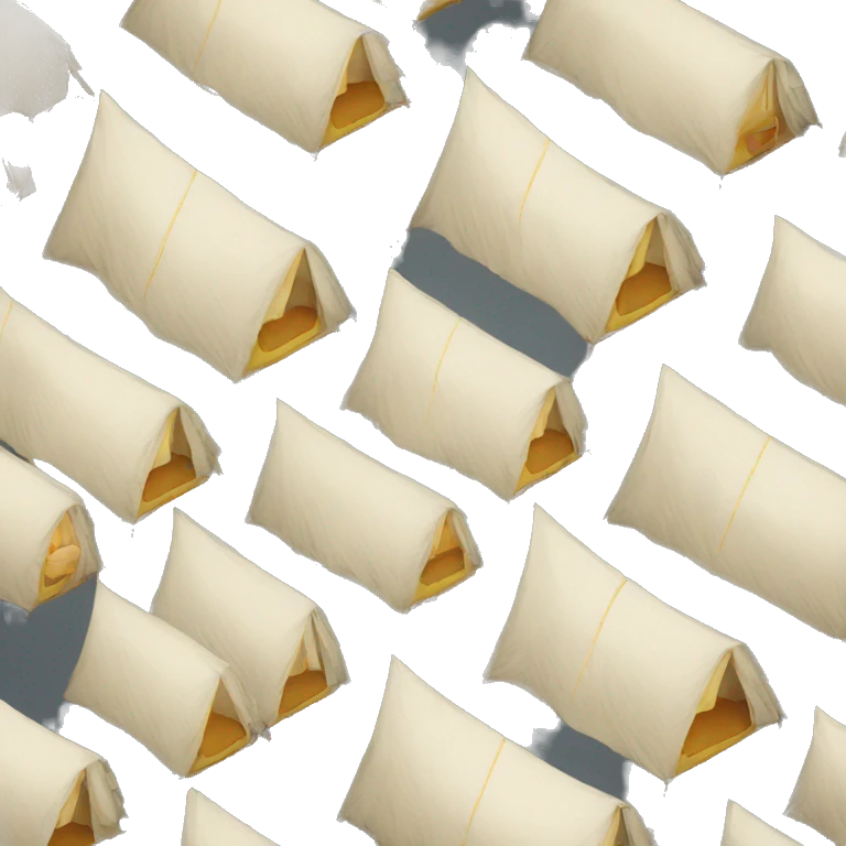 big tent with beds inside  emoji