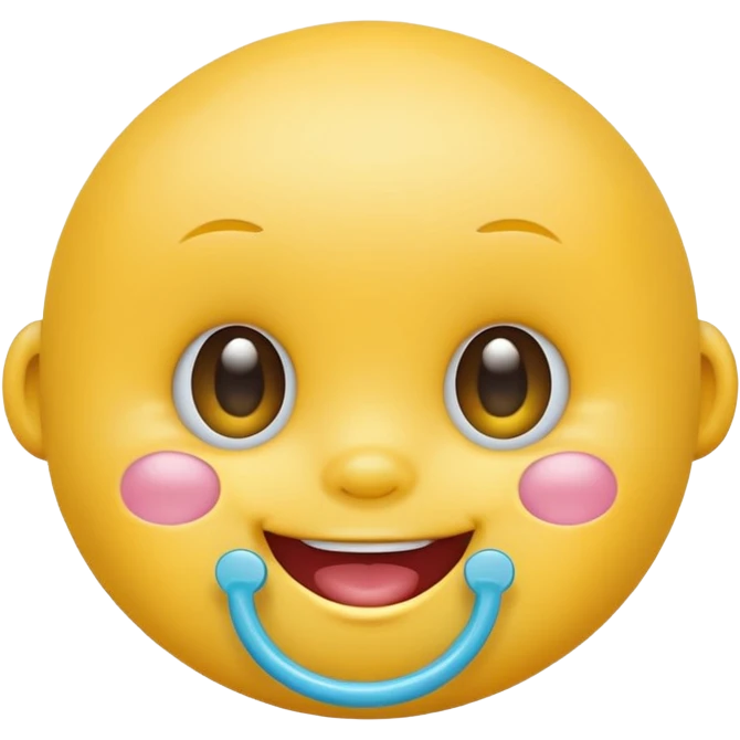 emoticon baby with sucker emoji