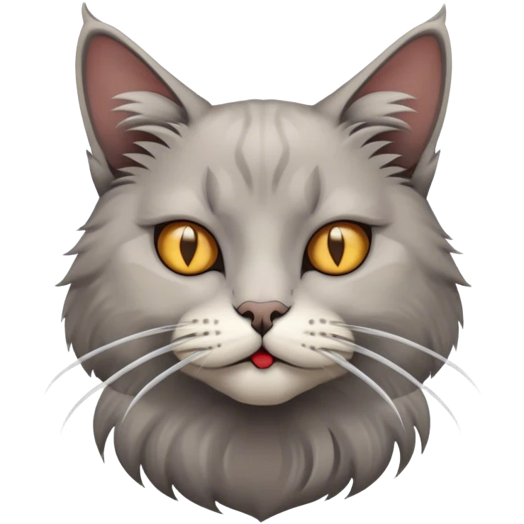 A cat smoking weed emoji