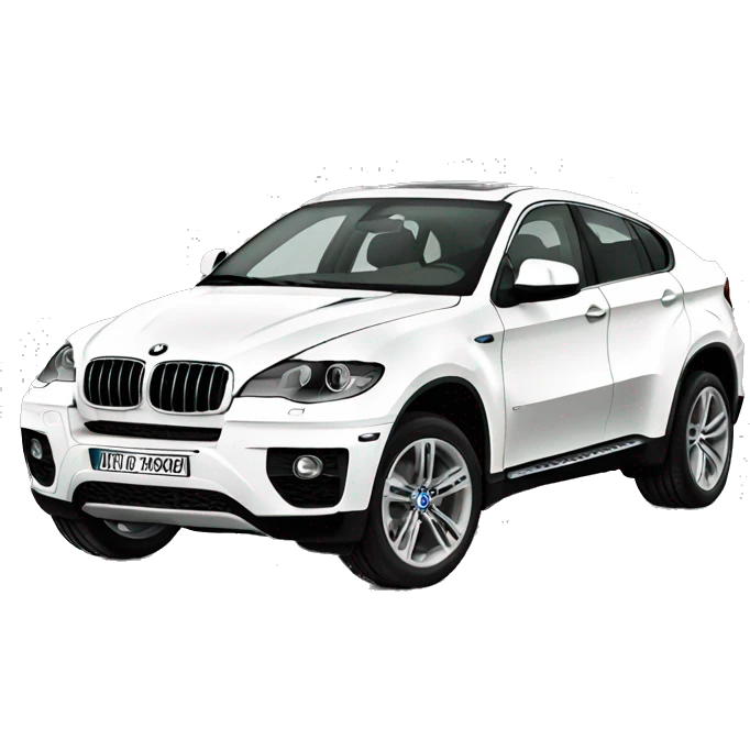BMW  x6 White  emoji