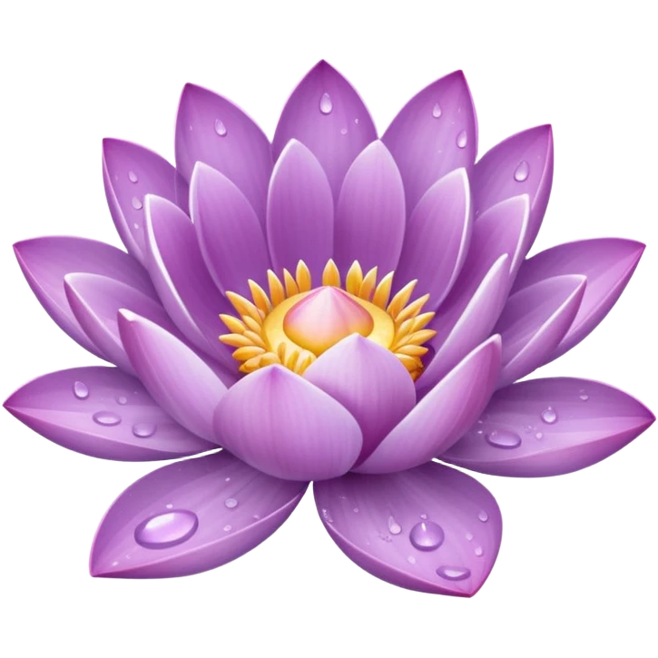 Lilac lotus emoji