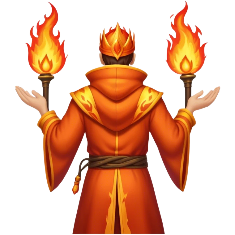fire wizard's back emoji