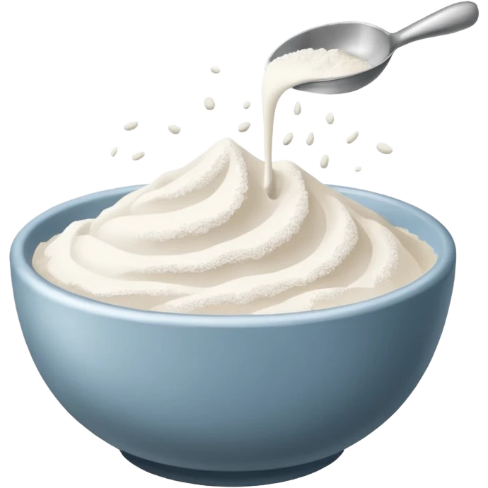 Flour on the bowl emoji