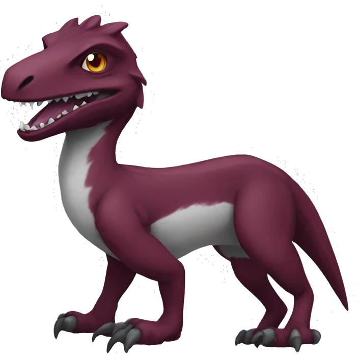 Maroon Sergal-raptor emoji