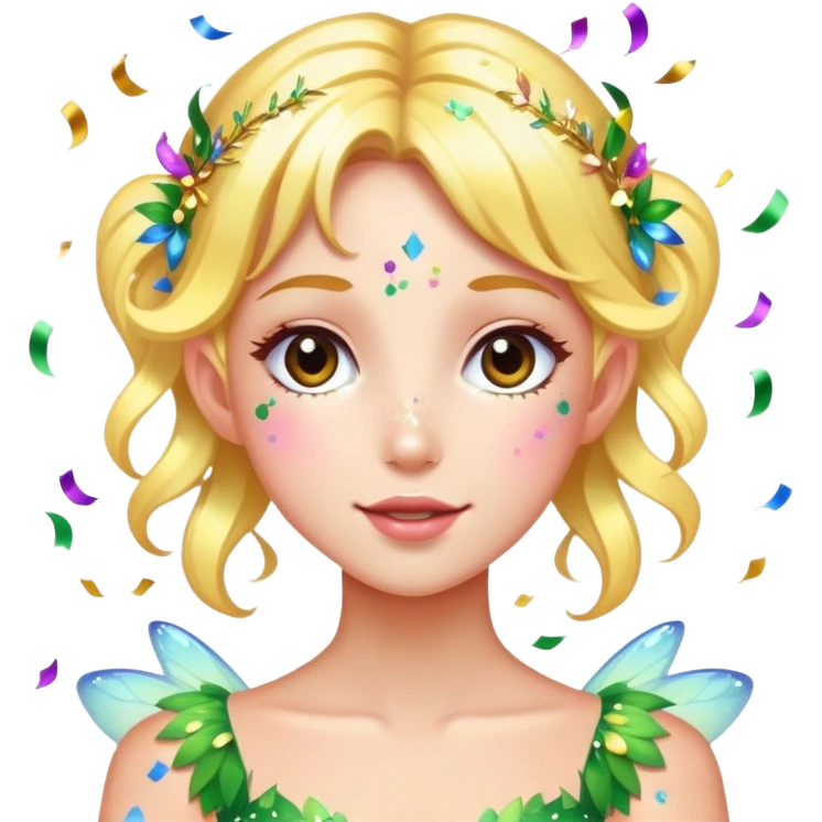 Confetti fairy emoji