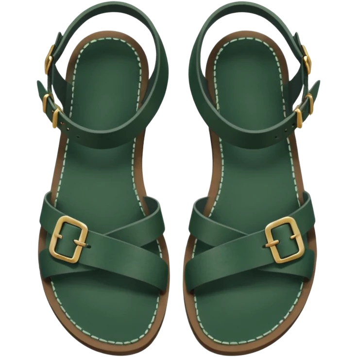 dark green sandals emoji