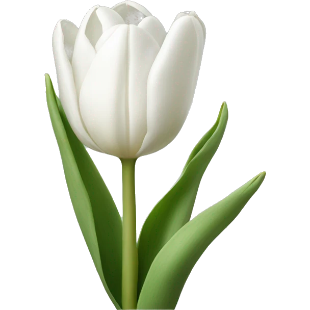 White tulips  emoji