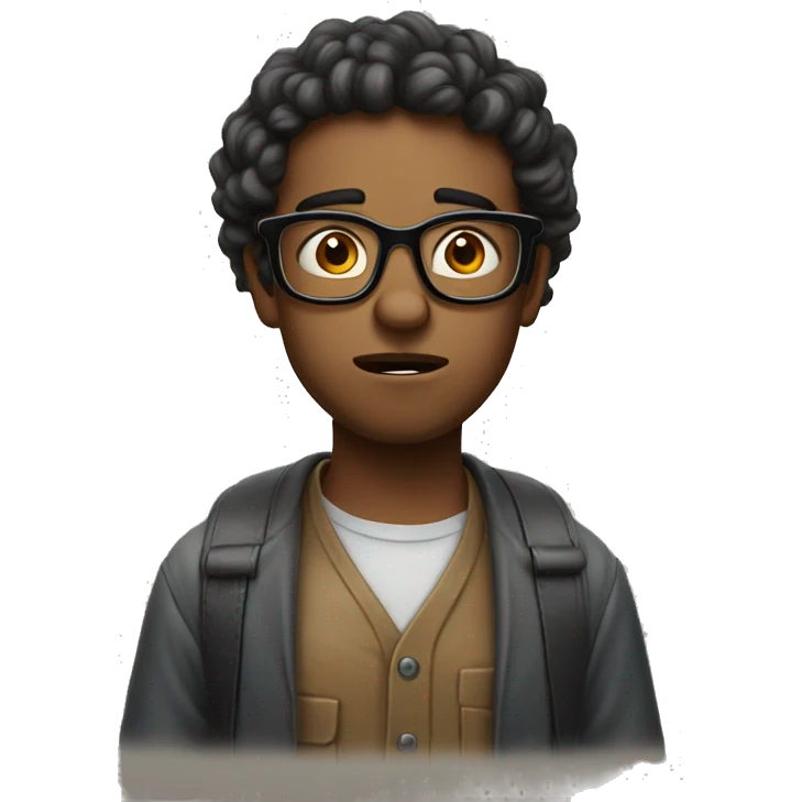 confused nerd apologetic emoji