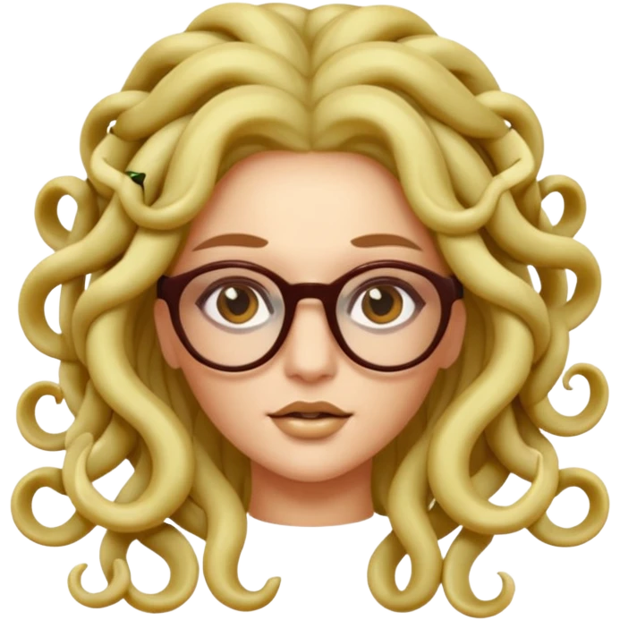 Medusa Versace with glasses  emoji