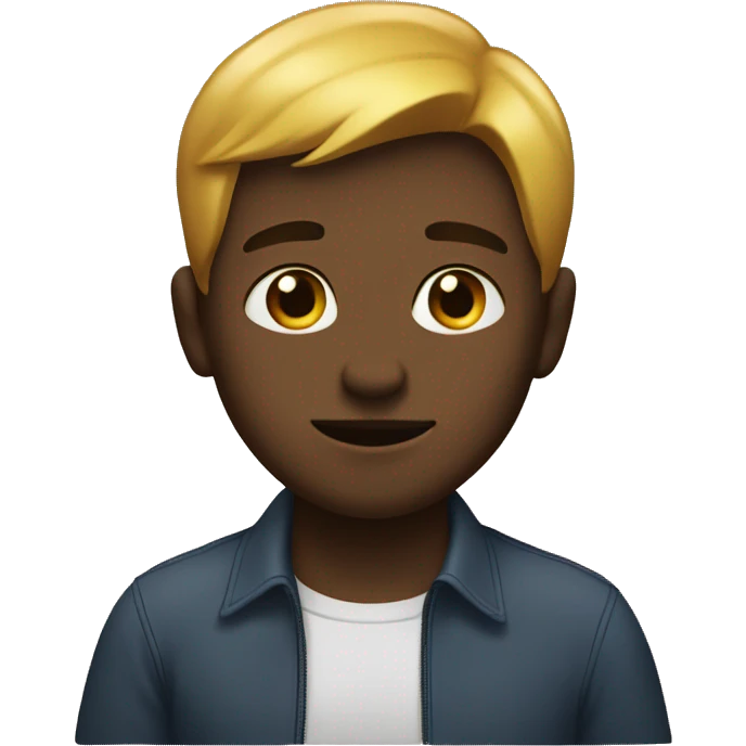 A boy cannot say anything,because he doesn’t know emoji