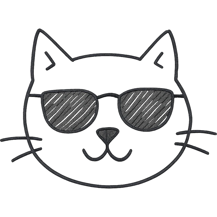 cat wearing sunglasses emoji
