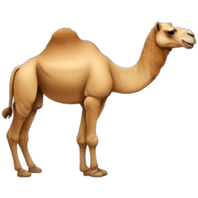 Fun camel emoji