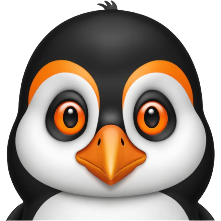 a penguin cute face emoji
