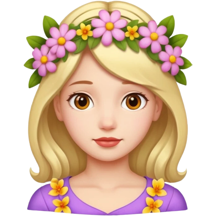 GIRL WITH FLOWERS emoji