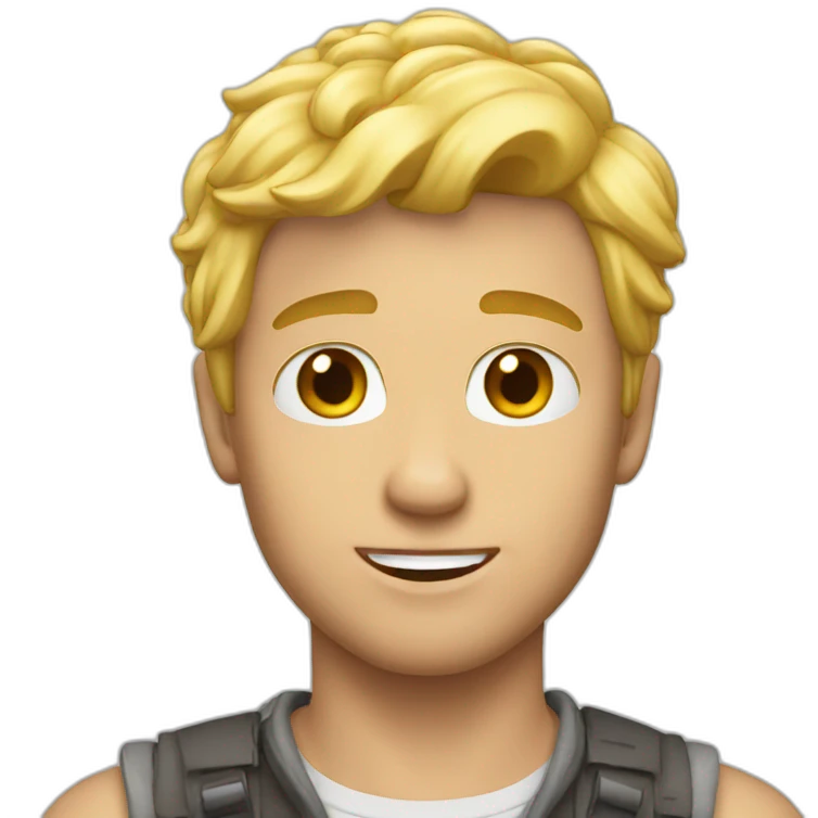 blond guy virgin emoji