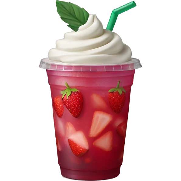 Starbucks strawberry açai refresher emoji