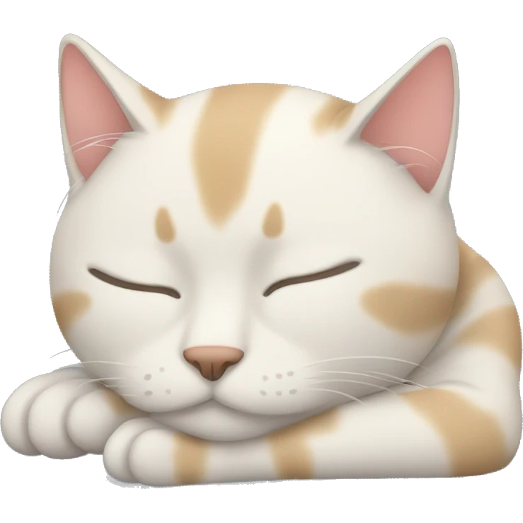 a sleeping cat emoji