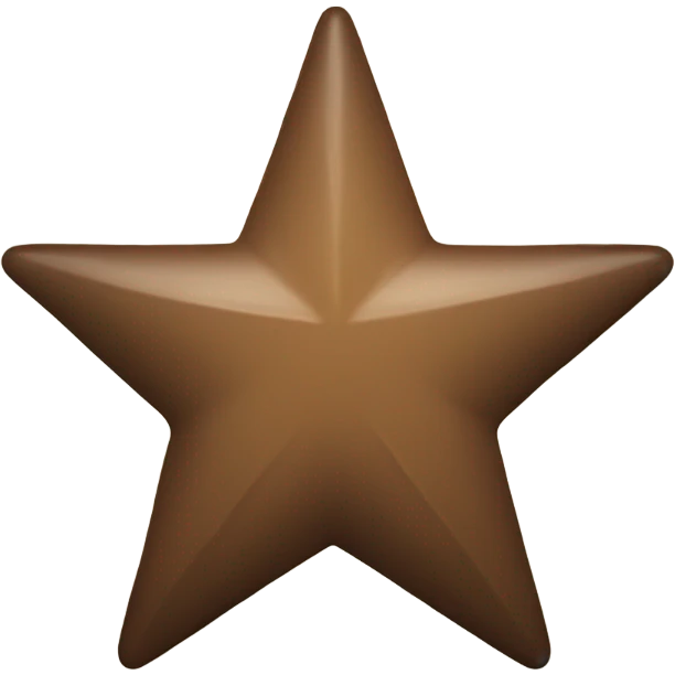brown broken star emoji