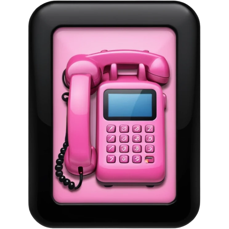 pink girly phone framed photo picture emoji