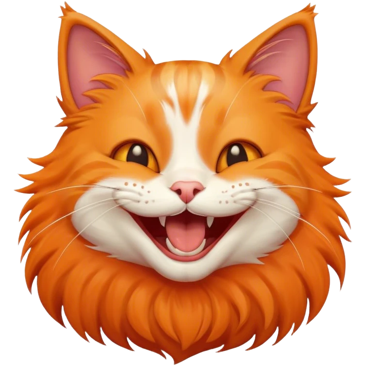 Cat laughing emoji