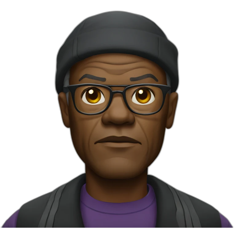 samuel l jackson serious emoji