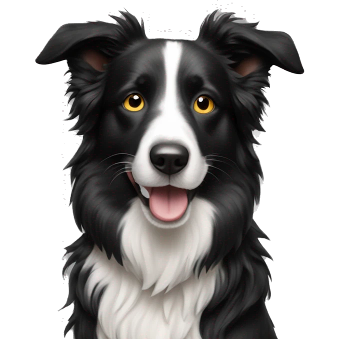 Cool dude border collie  emoji