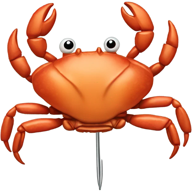 crab hairpin emoji