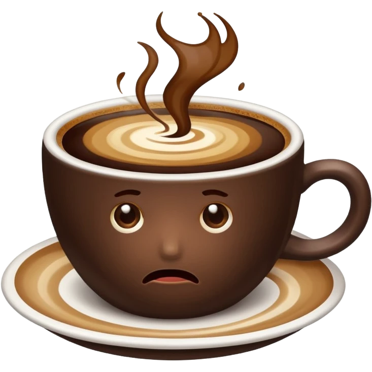 Bad coffee / sad coffee emoji