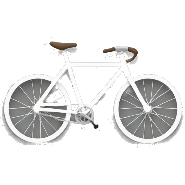 bycicle, stroke with thick white emoji